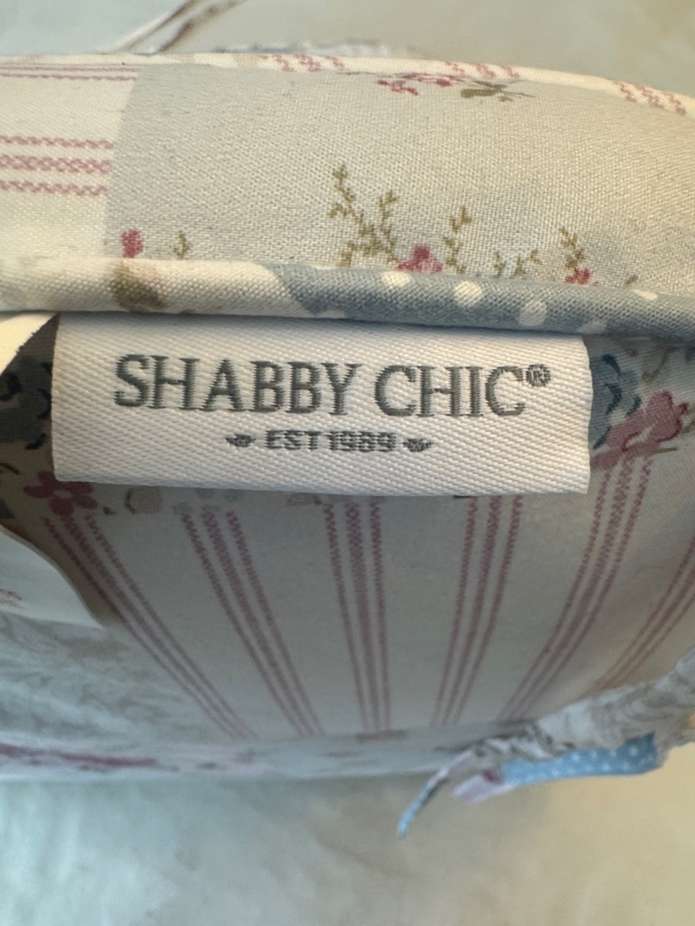 Shabby Chic Patchwork Floral Chair/Stool Cushions, set of 2 - Picture 3 of 7